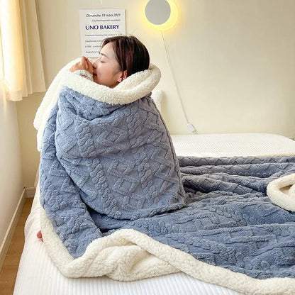 Dikke Winter Fleece Deken - LuxyCozy