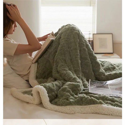 Dikke Winter Fleece Deken - LuxyCozy