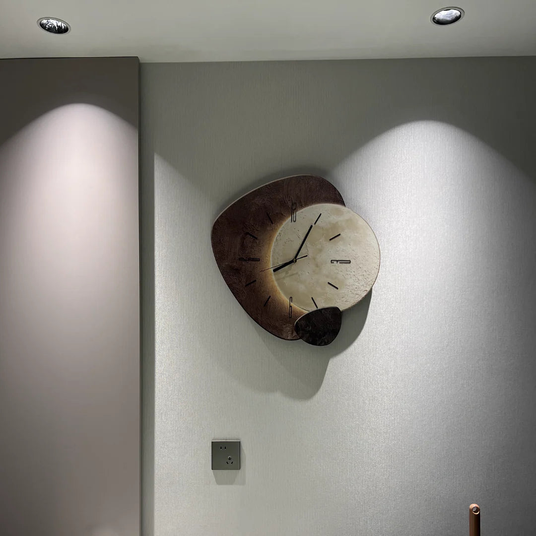 Scandinavische Luxueuze Wandklok | Modern Design & Verlichting