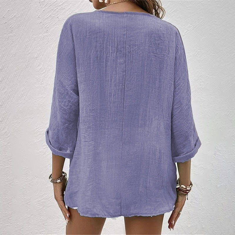 Dames T-shirt met V-hals