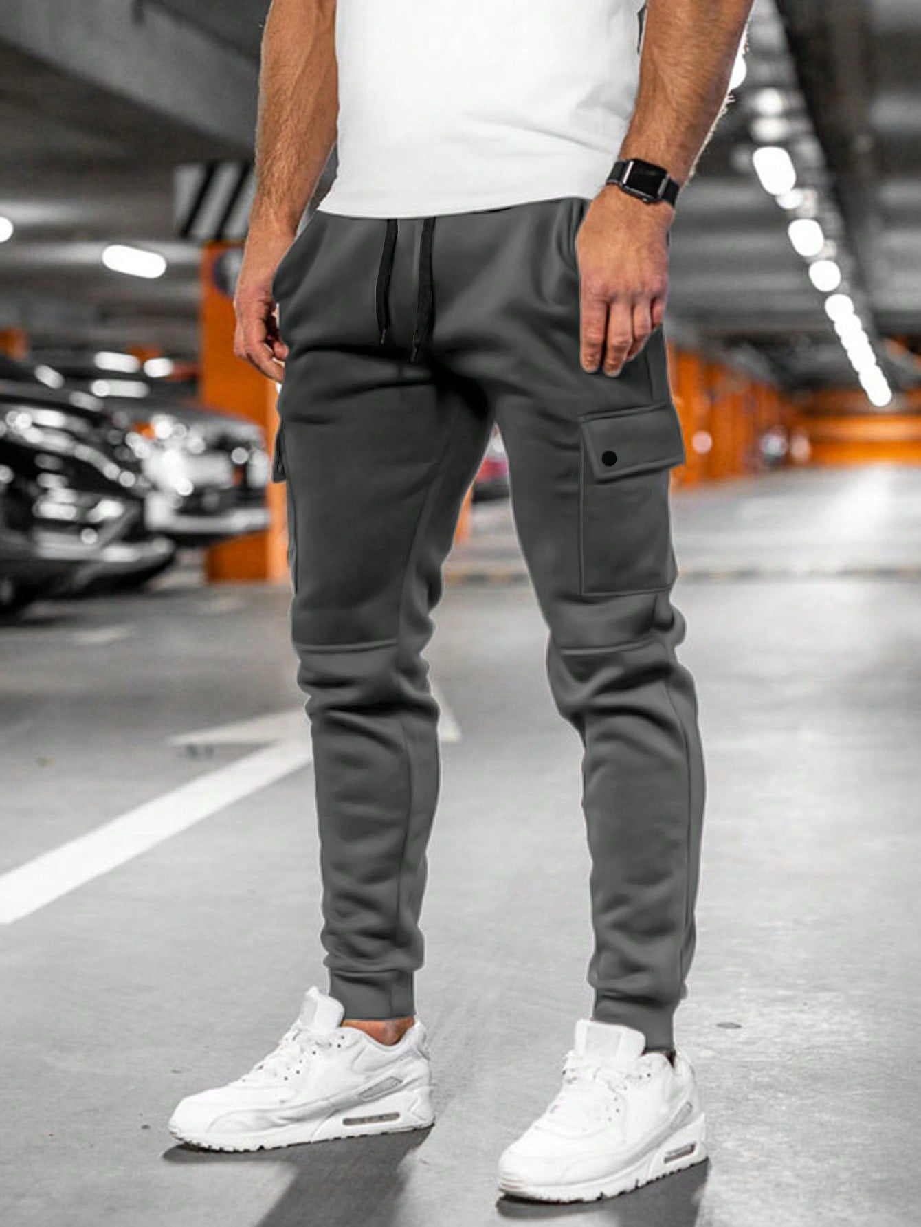 Tom | Heren joggingbroek met draai-omslag zak